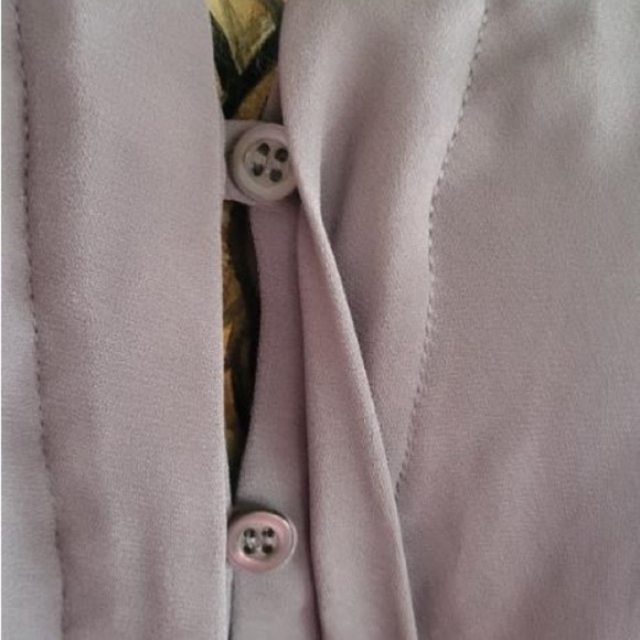 RO & DE top gray long sleeve blouse Medium - Picture 6 of 8